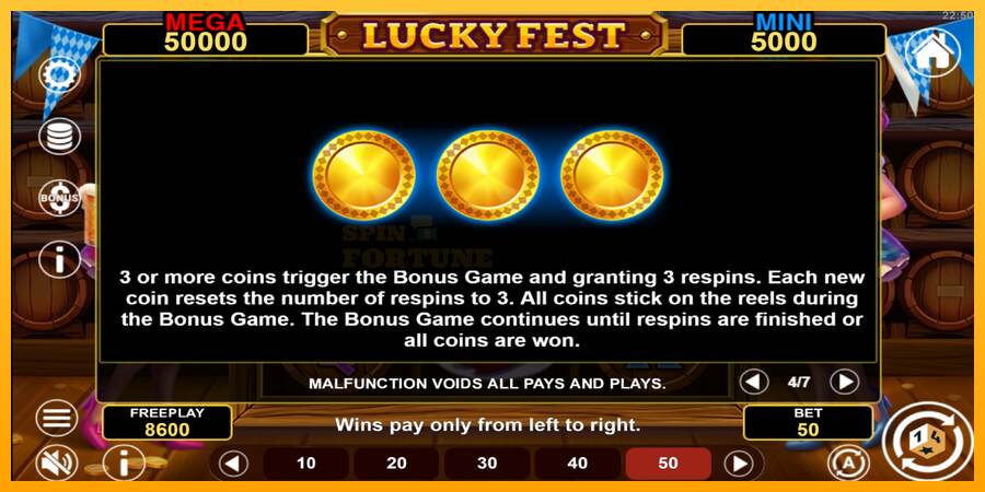 Lucky Fest Hold & Win mesin permainan untuk uang, gambar 7