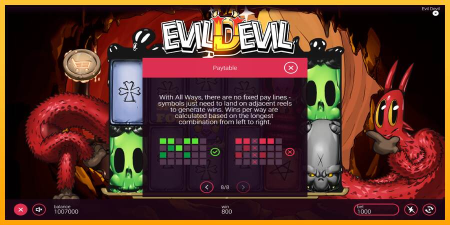 Evil Devil mesin permainan untuk uang, gambar 7