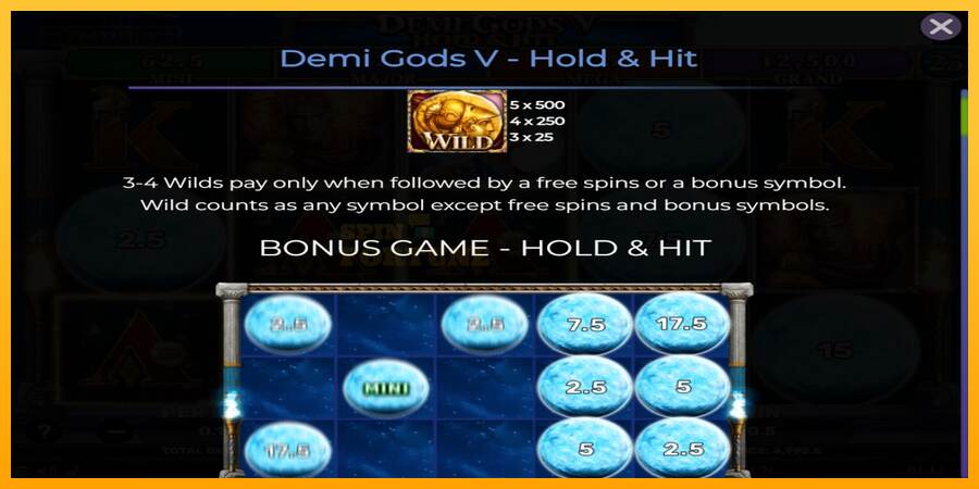 Demi Gods V Hold & Hit mesin permainan untuk uang, gambar 4