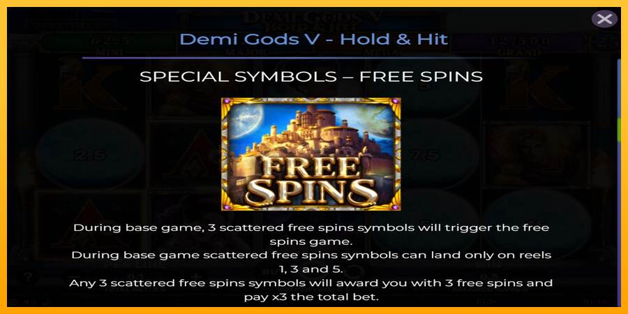 Demi Gods V Hold & Hit mesin permainan untuk uang, gambar 5