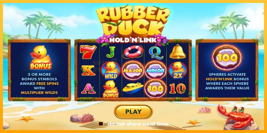 Rubber Duck Hold N Link mesin permainan untuk uang, gambar 1