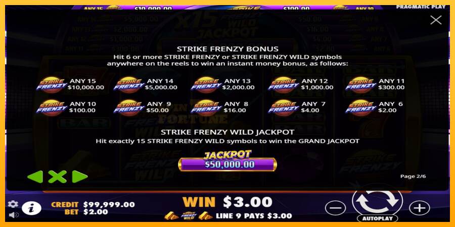 Strike Frenzy mesin permainan untuk uang, gambar 5