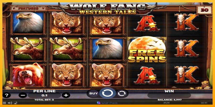 Wolf Fang - Western Tales mesin permainan untuk uang, gambar 2