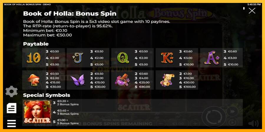 Book of Holla: Bonus Spin mesin permainan untuk uang, gambar 4