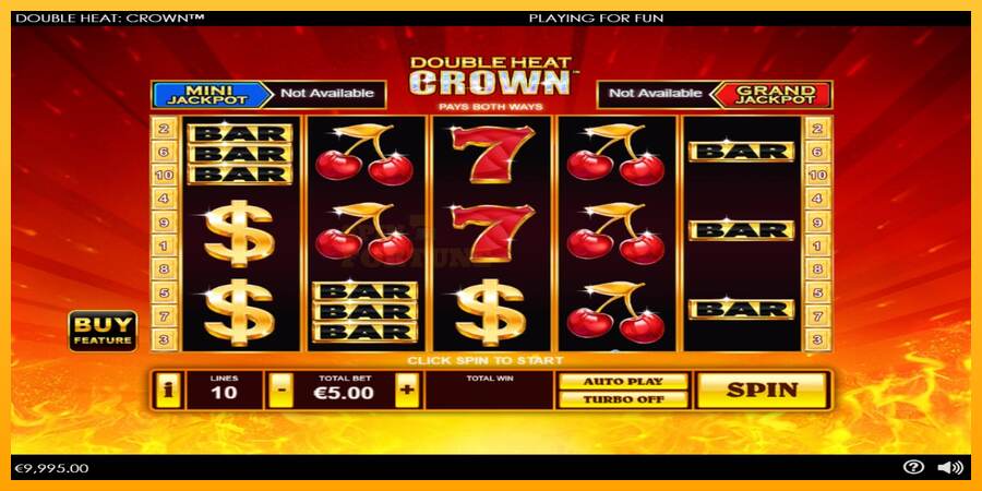 Double Heat: Crown mesin permainan untuk uang, gambar 2