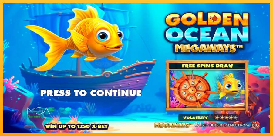 Golden Ocean Megaways mesin permainan untuk uang, gambar 1