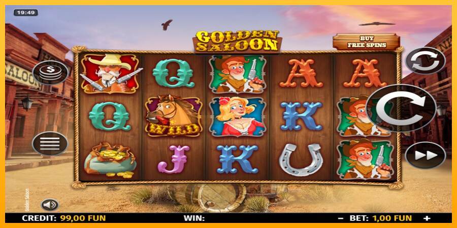 Golden Saloon mesin permainan untuk uang, gambar 2