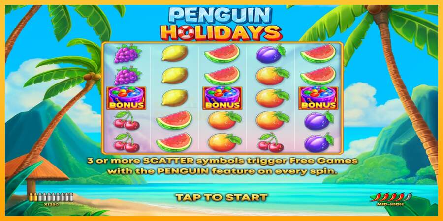 Penguin Holidays mesin permainan untuk uang, gambar 1