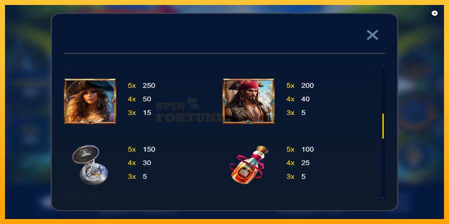 Pirate Gold Hold and Win mesin permainan untuk uang, gambar 5