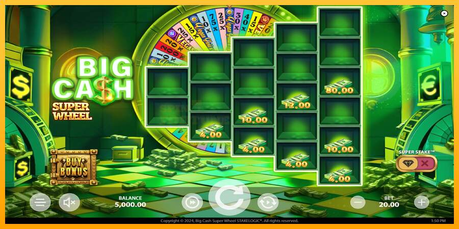 Big Cash Super Wheel mesin permainan untuk uang, gambar 3