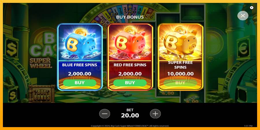 Big Cash Super Wheel mesin permainan untuk uang, gambar 4