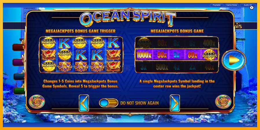 Ocean Spirit MegaJackpots mesin permainan untuk uang, gambar 2