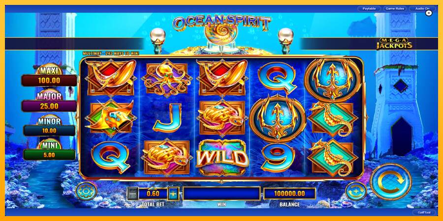 Ocean Spirit MegaJackpots mesin permainan untuk uang, gambar 3