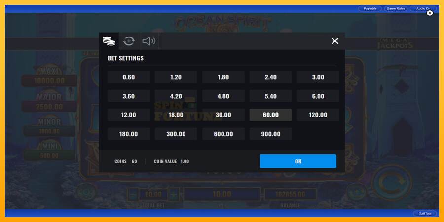 Ocean Spirit MegaJackpots mesin permainan untuk uang, gambar 7