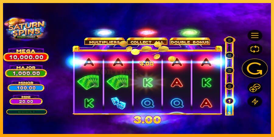 Saturn Spins Power Combo mesin permainan untuk uang, gambar 3