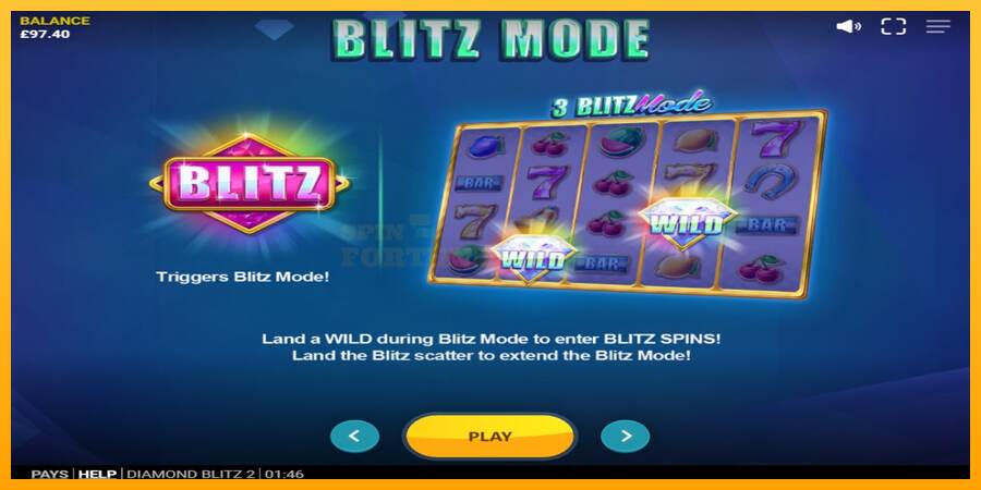 Diamond Blitz 2 mesin permainan untuk uang, gambar 5