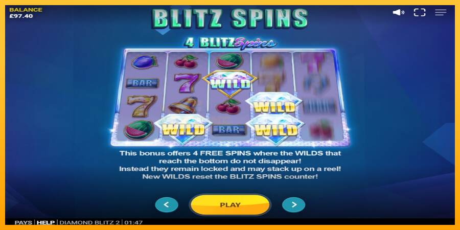 Diamond Blitz 2 mesin permainan untuk uang, gambar 6