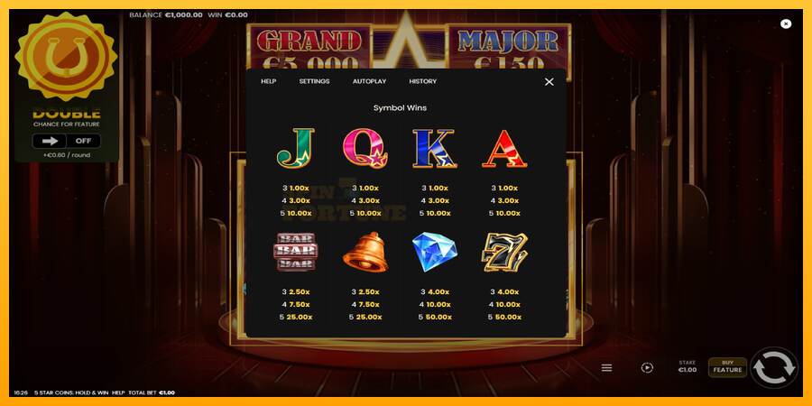 5 Star Coins: Hold & Win mesin permainan untuk uang, gambar 5