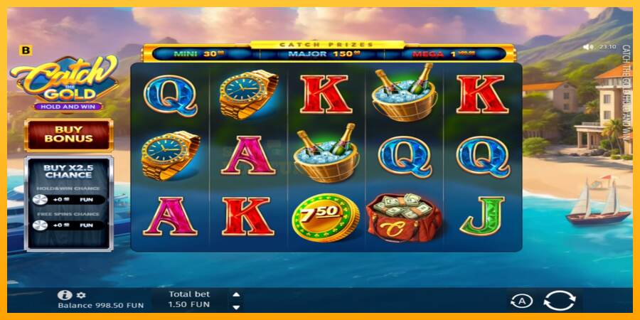 Catch The Gold Hold and Win mesin permainan untuk uang, gambar 2