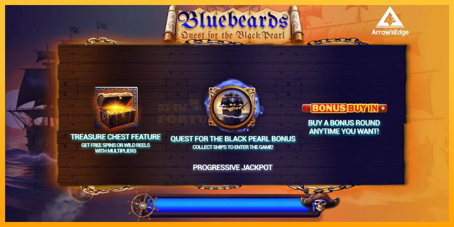 Bluebeard Quest for the Black Pearl mesin permainan untuk uang, gambar 1