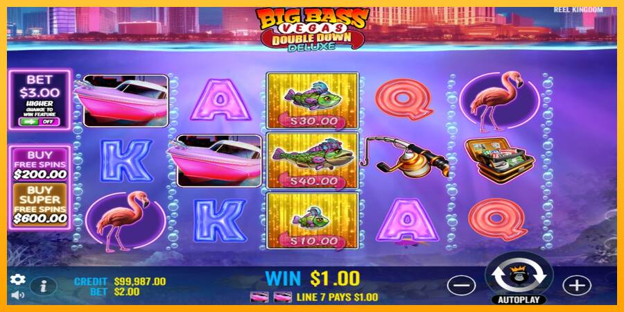 Big Bass Vegas Double Down Deluxe mesin permainan untuk uang, gambar 3