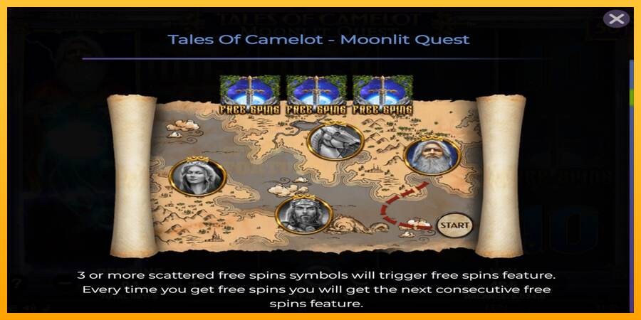 Tales of Camelot - Moonlit Quest mesin permainan untuk uang, gambar 5