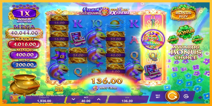 Fishin Pots of Gold: Gold Blitz Extreme mesin permainan untuk uang, gambar 3