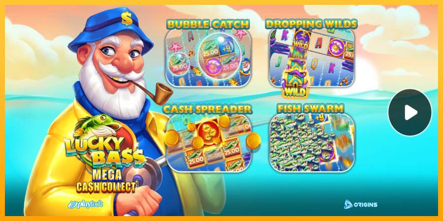 Lucky Bass Mega Cash Collect mesin permainan untuk uang, gambar 1