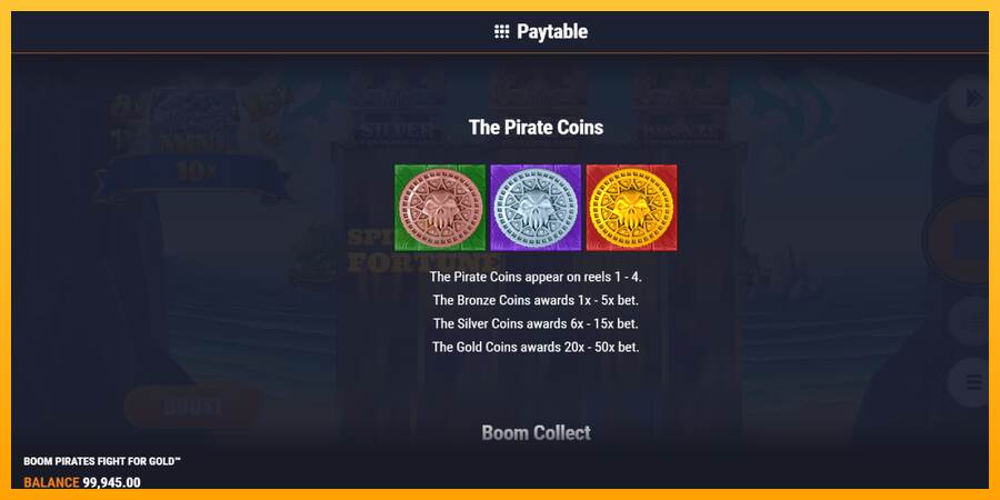 Boom Pirates Fight for Gold mesin permainan untuk uang, gambar 5