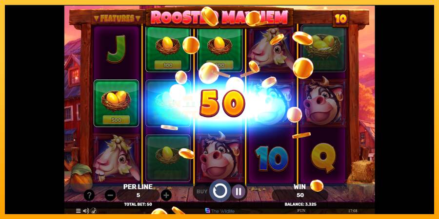 Rooster Mayhem mesin permainan untuk uang, gambar 4