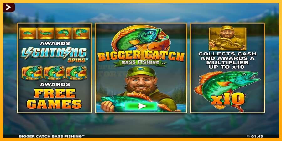 Bigger Catch Bass Fishing Rapid Fire Jackpots mesin permainan untuk uang, gambar 1