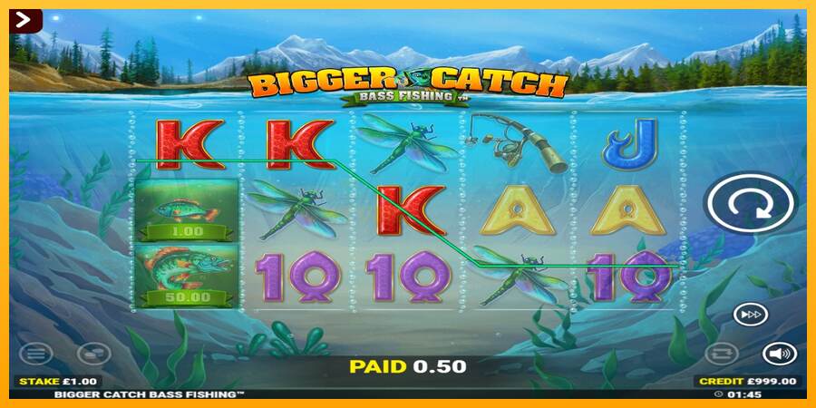 Bigger Catch Bass Fishing Rapid Fire Jackpots mesin permainan untuk uang, gambar 3