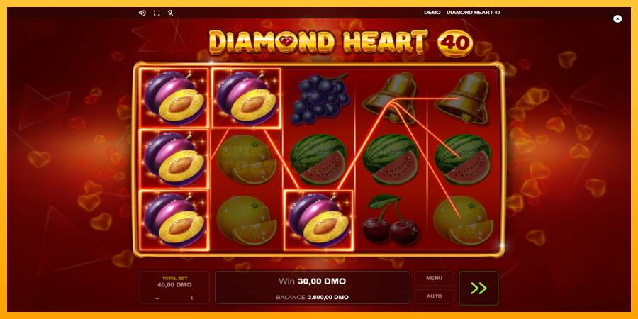 Diamond Heart 40 mesin permainan untuk uang, gambar 3