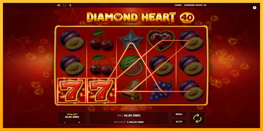 Diamond Heart 40 mesin permainan untuk uang, gambar 4