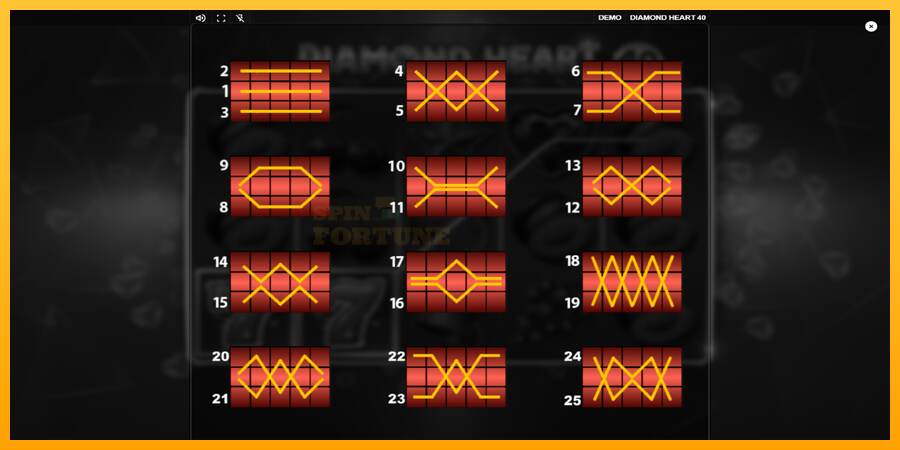 Diamond Heart 40 mesin permainan untuk uang, gambar 6