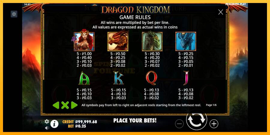 Dragon Kingdom mesin permainan untuk uang, gambar 4