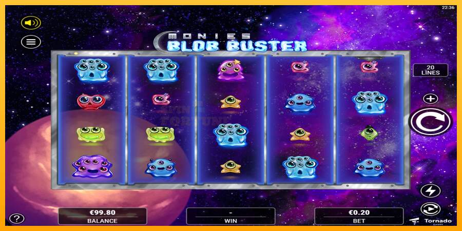 Monies Blob Buster mesin permainan untuk uang, gambar 2