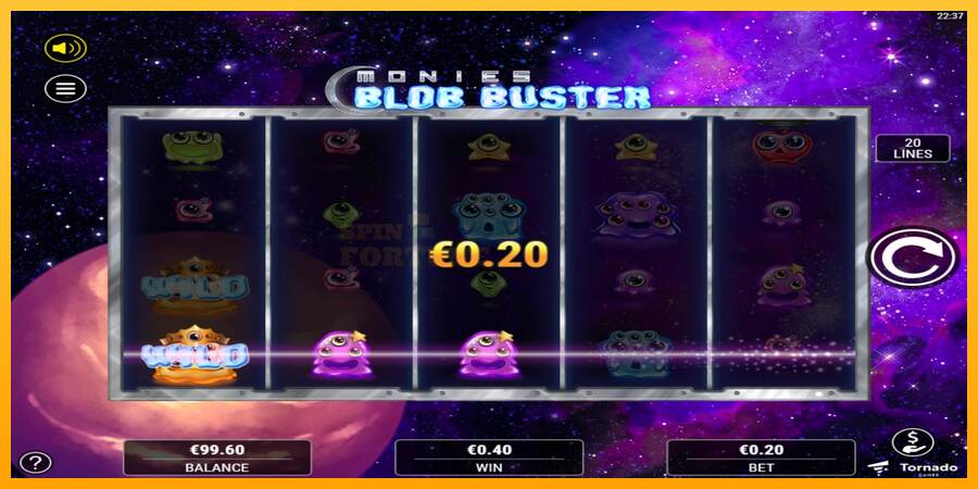 Monies Blob Buster mesin permainan untuk uang, gambar 3