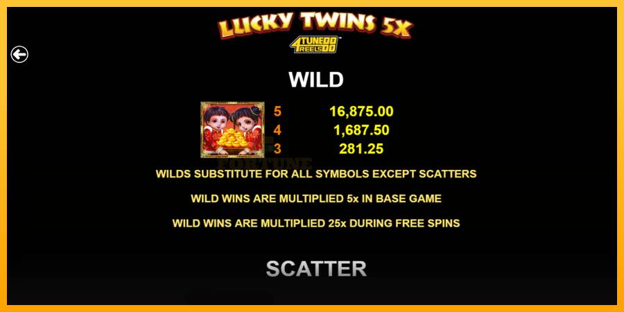 Lucky Twins 5X 4Tune Reels mesin permainan untuk uang, gambar 5