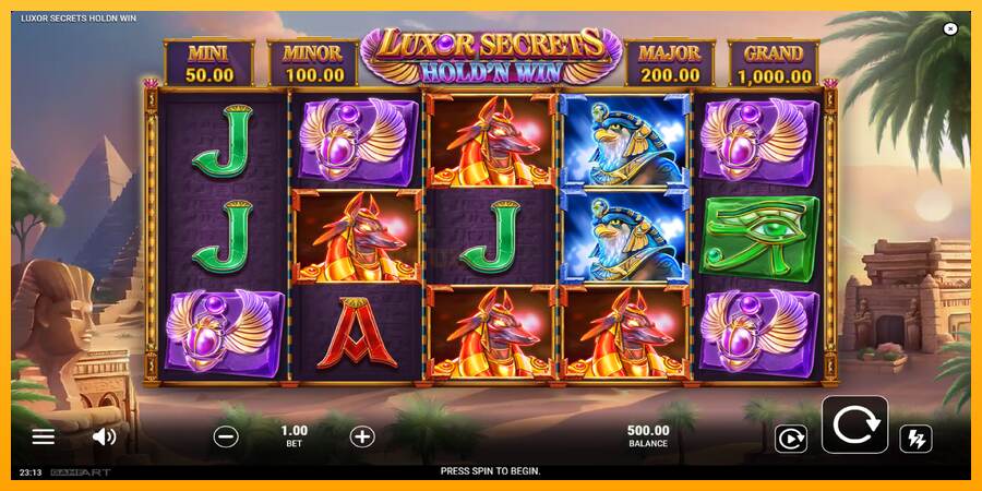 Luxor Secrets Holdn Win mesin permainan untuk uang, gambar 2