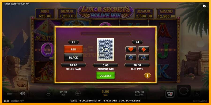 Luxor Secrets Holdn Win mesin permainan untuk uang, gambar 4