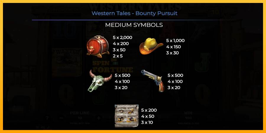 Western Tales - Bounty Pursuit mesin permainan untuk uang, gambar 6