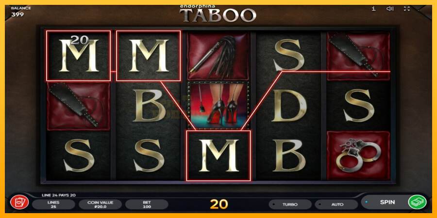 Taboo mesin permainan untuk uang, gambar 3