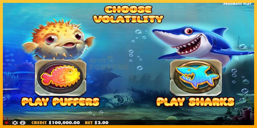 Puffers Vs Sharks mesin permainan untuk uang, gambar 1