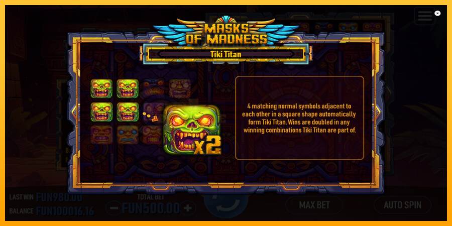 Masks of Madness mesin permainan untuk uang, gambar 6