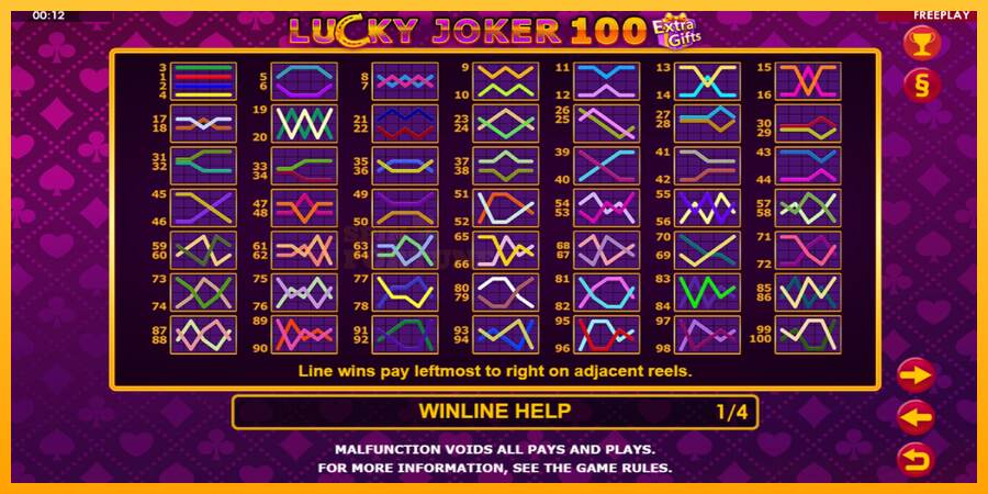 Lucky Joker 100 Extra Gifts mesin permainan untuk uang, gambar 6