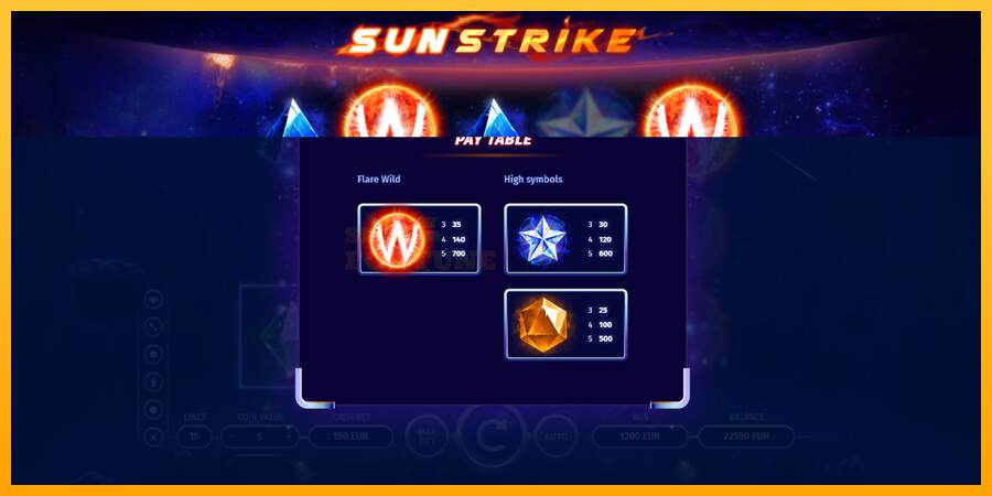 Sun Strike mesin permainan untuk uang, gambar 5