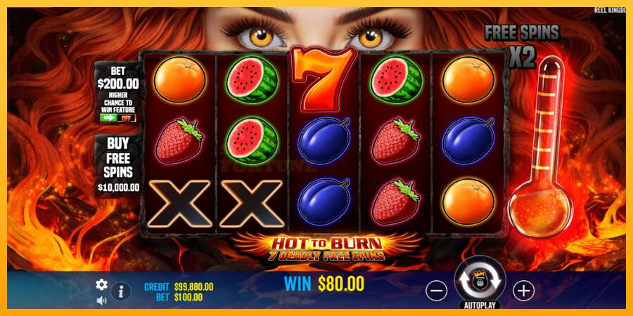 Hot to Burn - 7 Deadly Free Spins mesin permainan untuk uang, gambar 3