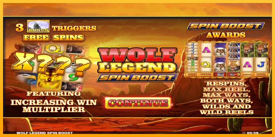 Wolf Legend Spin Boost mesin permainan untuk uang, gambar 1