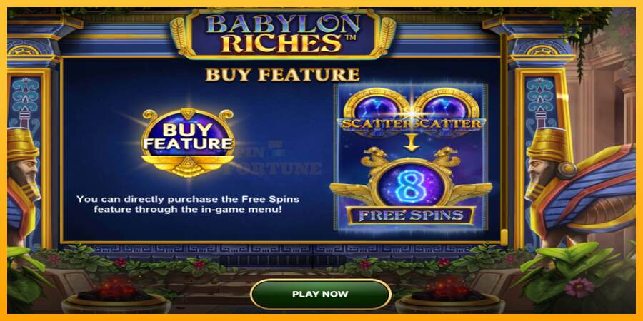 Babylon Riches mesin permainan untuk uang, gambar 4